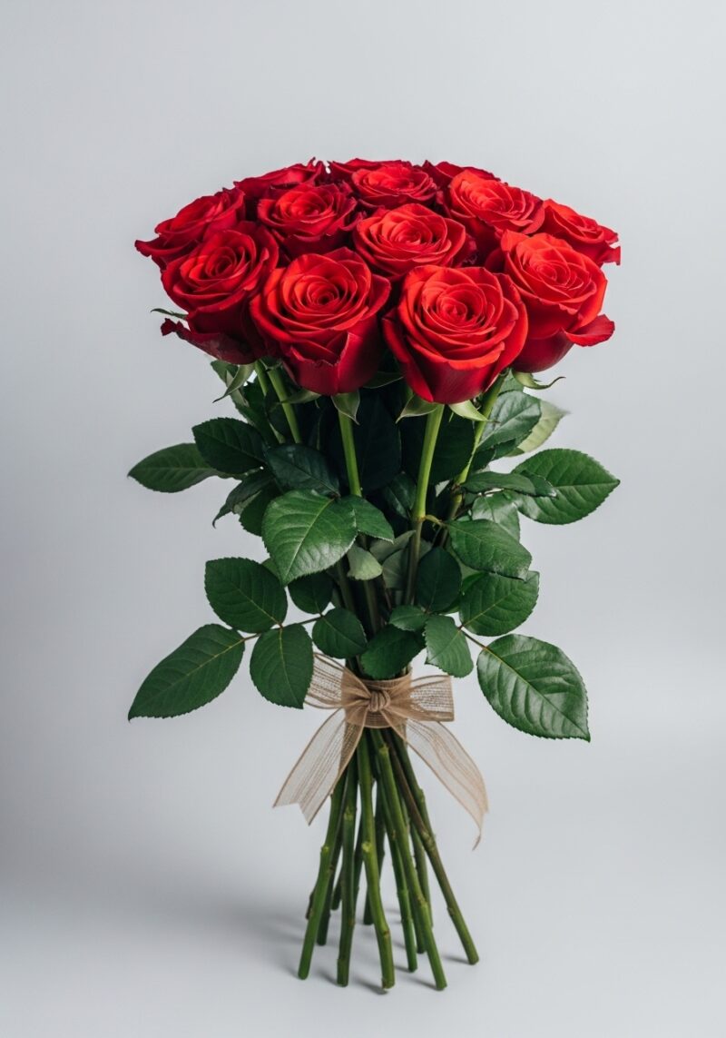 Zarif Kırmızı Gül Aranjmanı #027