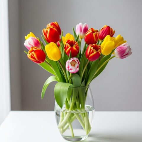 Romantik Lale Çiçek Tasarımı #017