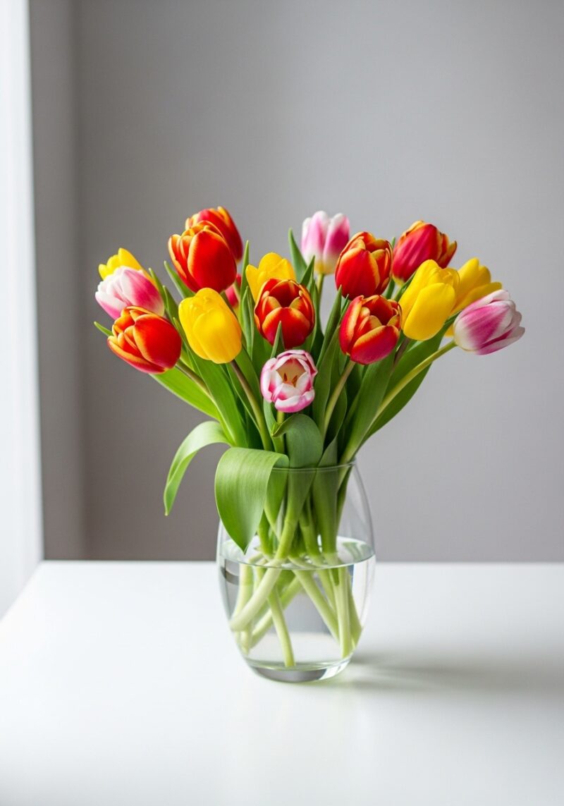 Romantik Lale Çiçek Tasarımı #017