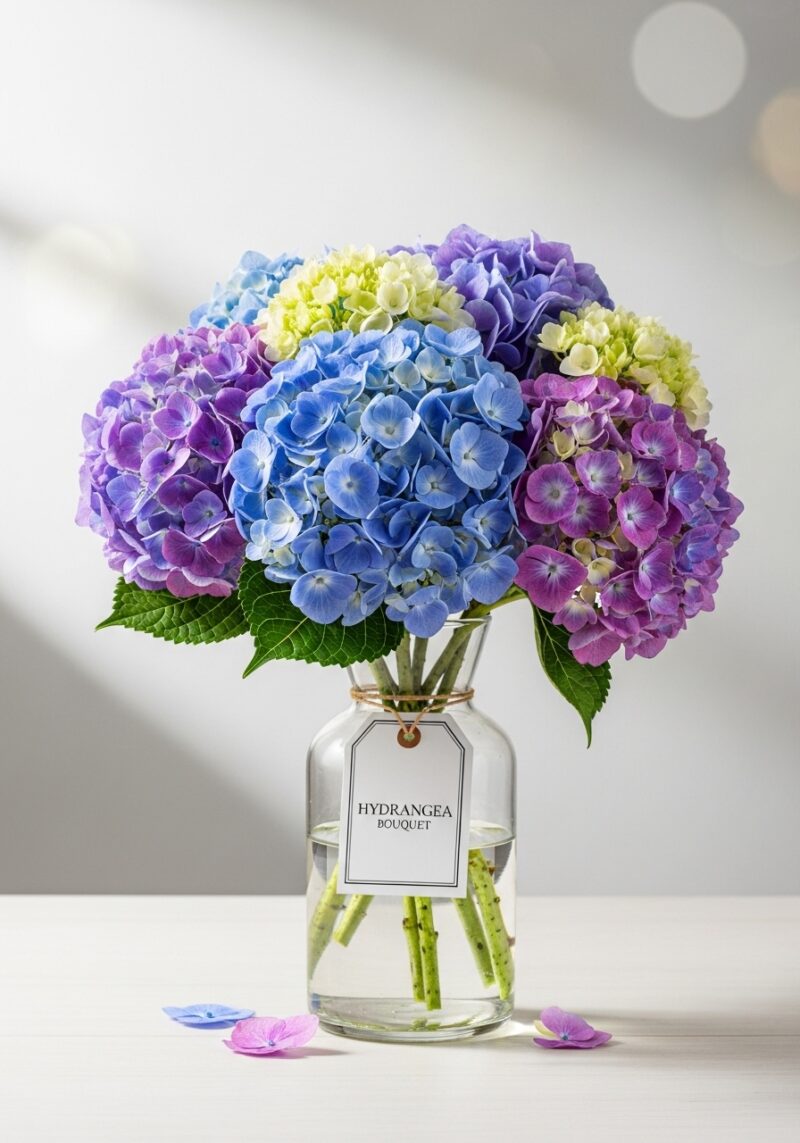 Romantik Ortanca Kompozisyonu #017