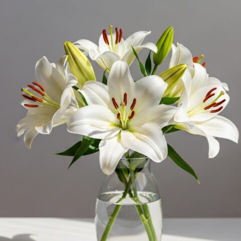 Zambak Çiçek Tasarımı #017