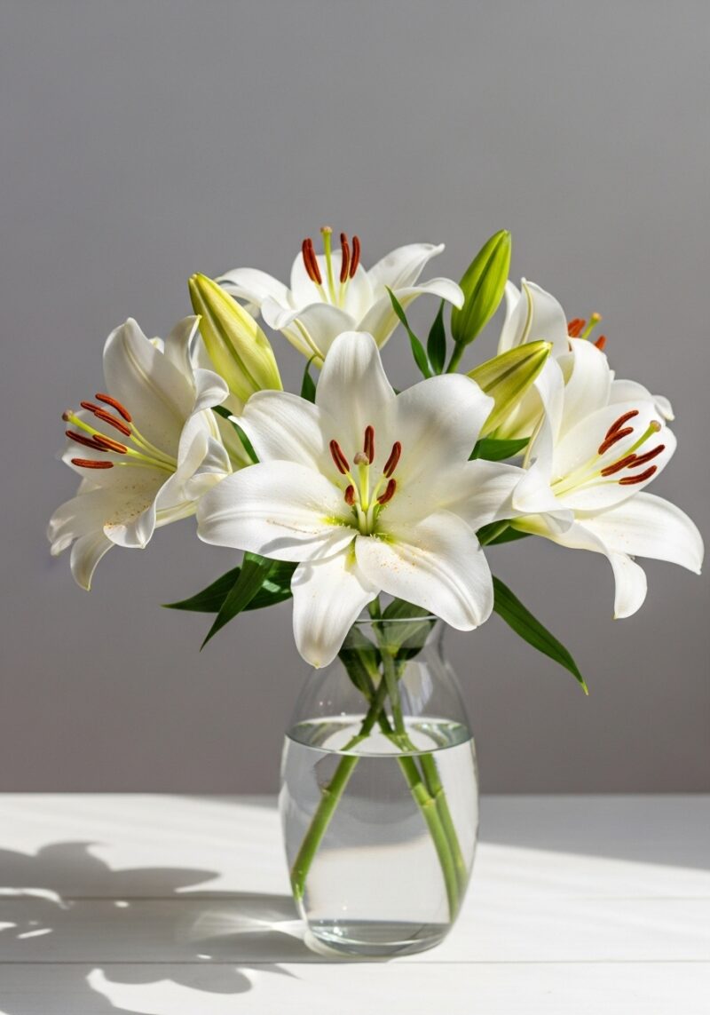 Zambak Çiçek Tasarımı #017