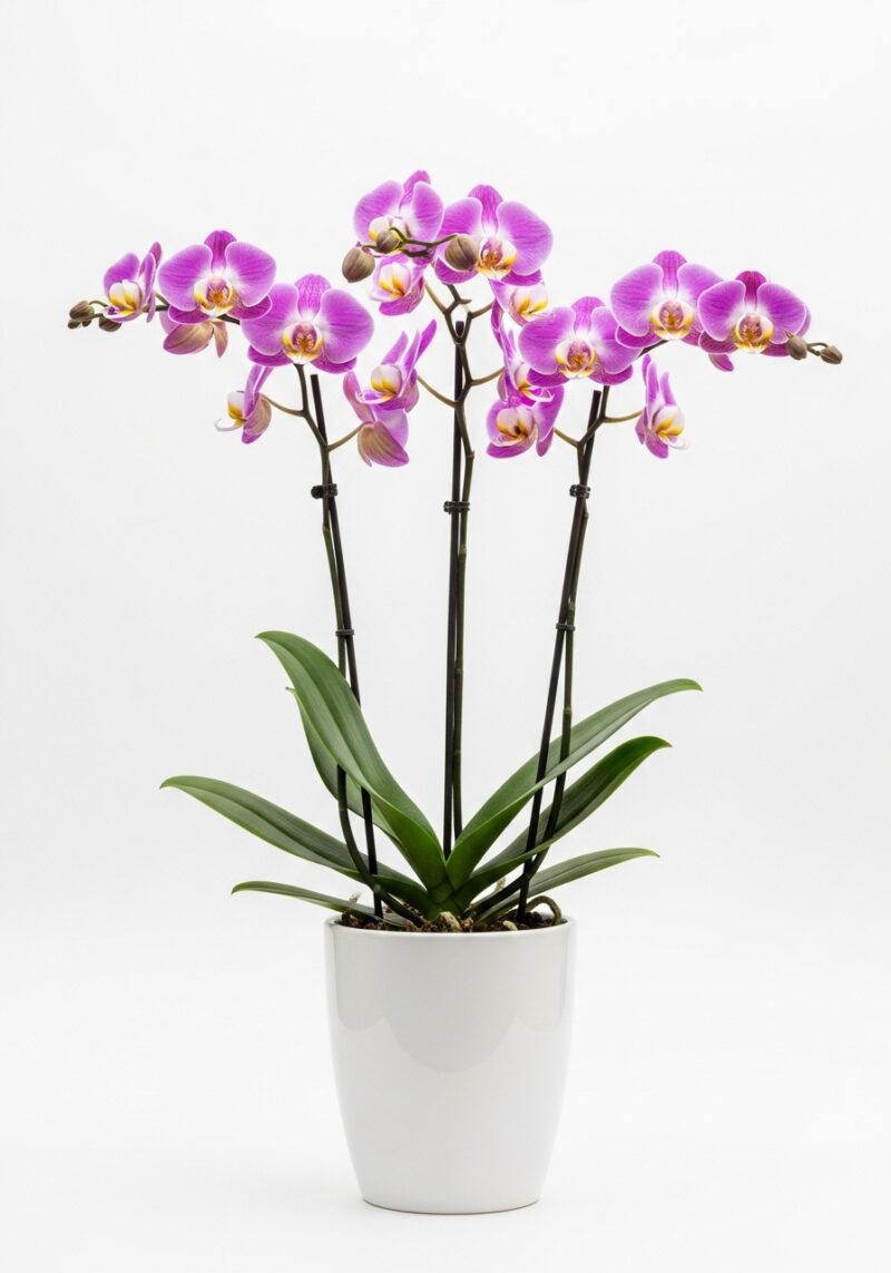 El Yapımı Orkide Çiçek Tasarımı #017