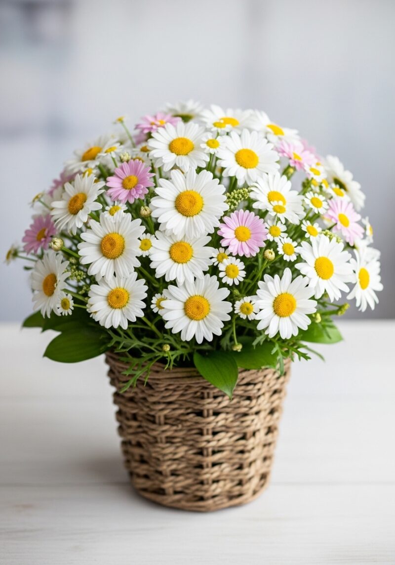 Zarif Papatya Kompozisyonu #018