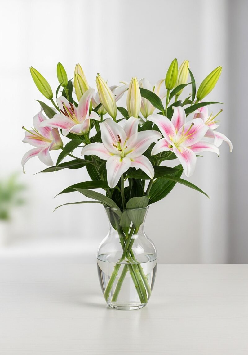 Lüks Zambak Kompozisyonu #018