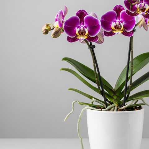 El Yapımı Orkide Aranjmanı #018