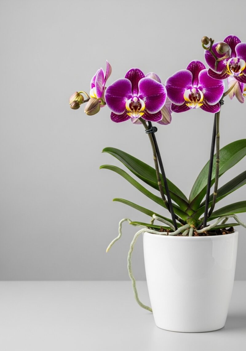 El Yapımı Orkide Aranjmanı #018