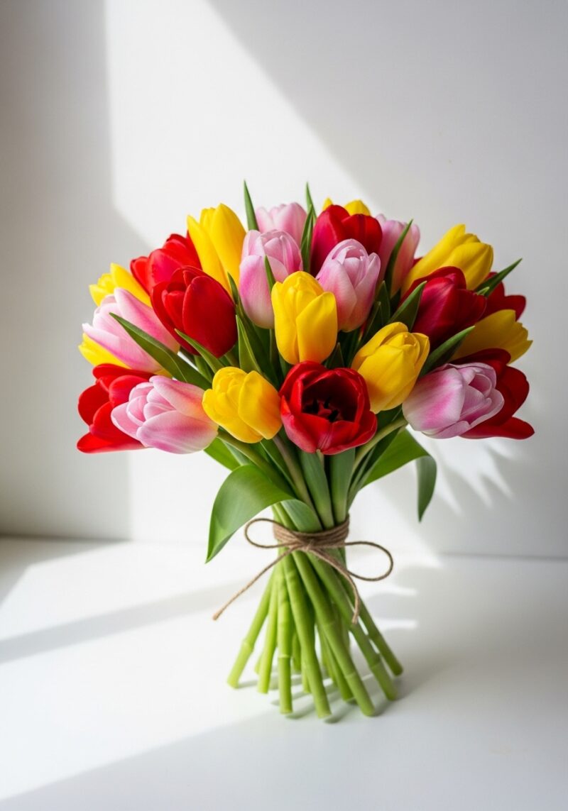 El Yapımı Lale Aranjmanı #019