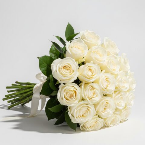 Lüks Beyaz Gül Aranjmanı #019