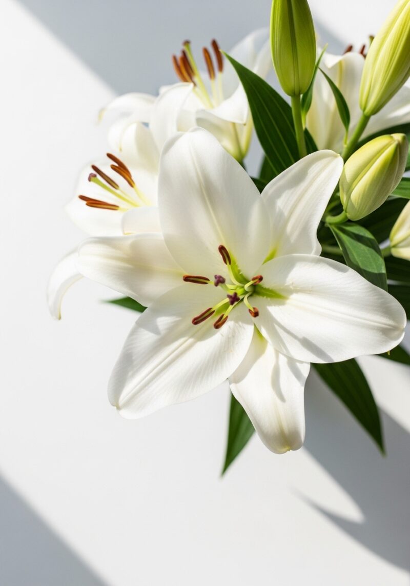 Lüks Zambak Çiçek Tasarımı #019