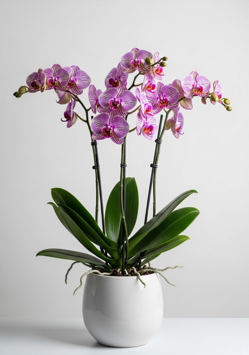 Romantik Orkide Kompozisyonu #019