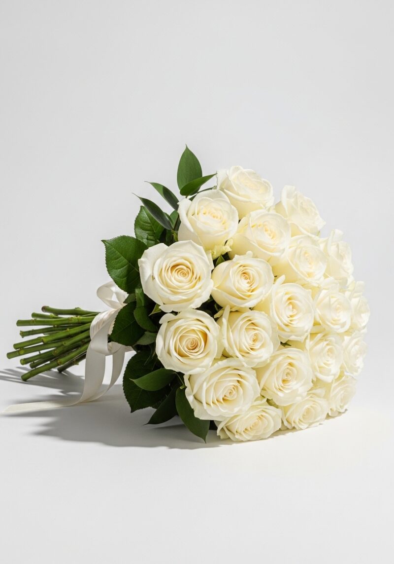 Lüks Beyaz Gül Aranjmanı #019