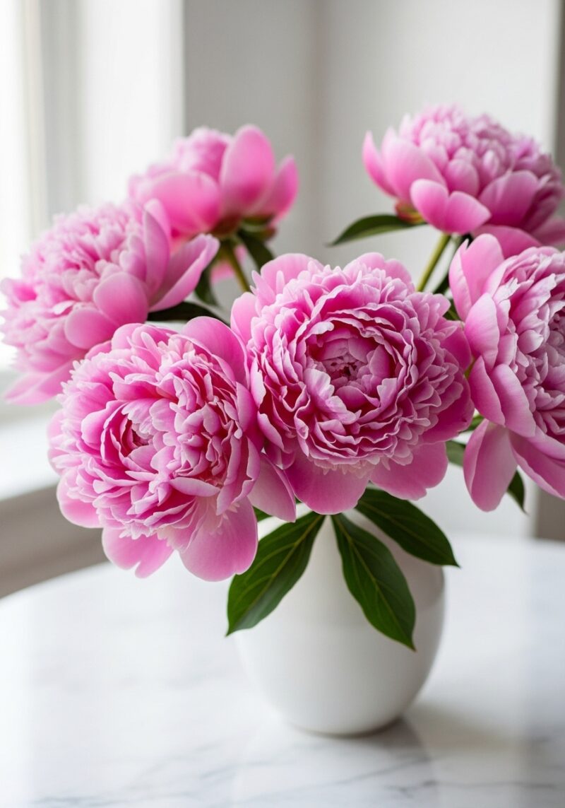 El Yapımı Şakayık Buketi #020