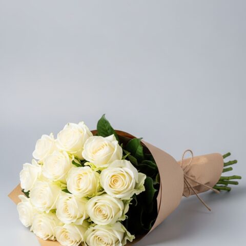 Romantik Beyaz Gül Aranjman #020