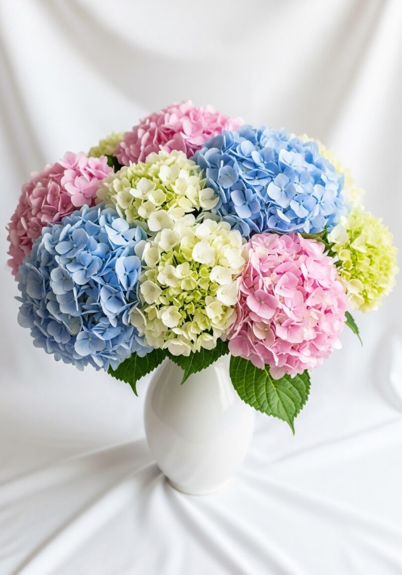 Ortanca Çiçek Tasarımı #020