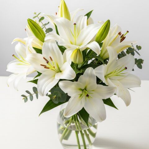 Zambak Çiçek Tasarımı #020