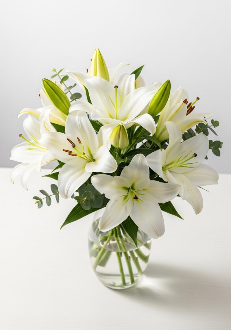 Zambak Çiçek Tasarımı #020