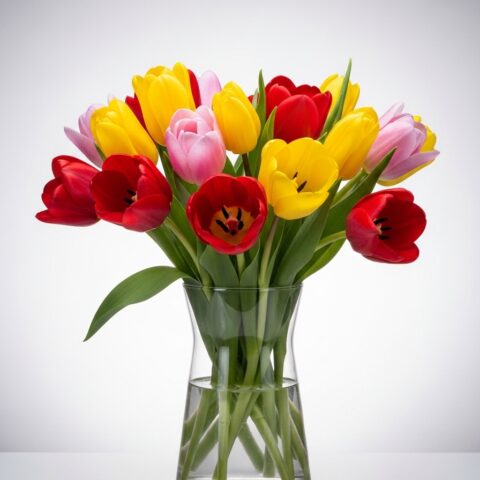 Zarif Lale Çiçek Tasarımı #021