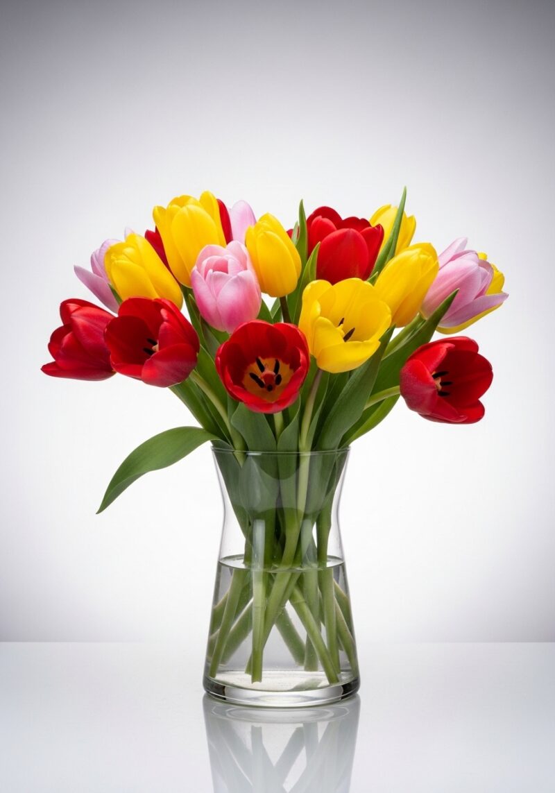 Zarif Lale Çiçek Tasarımı #021