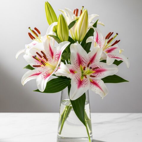 Romantik Zambak Kompozisyonu #021