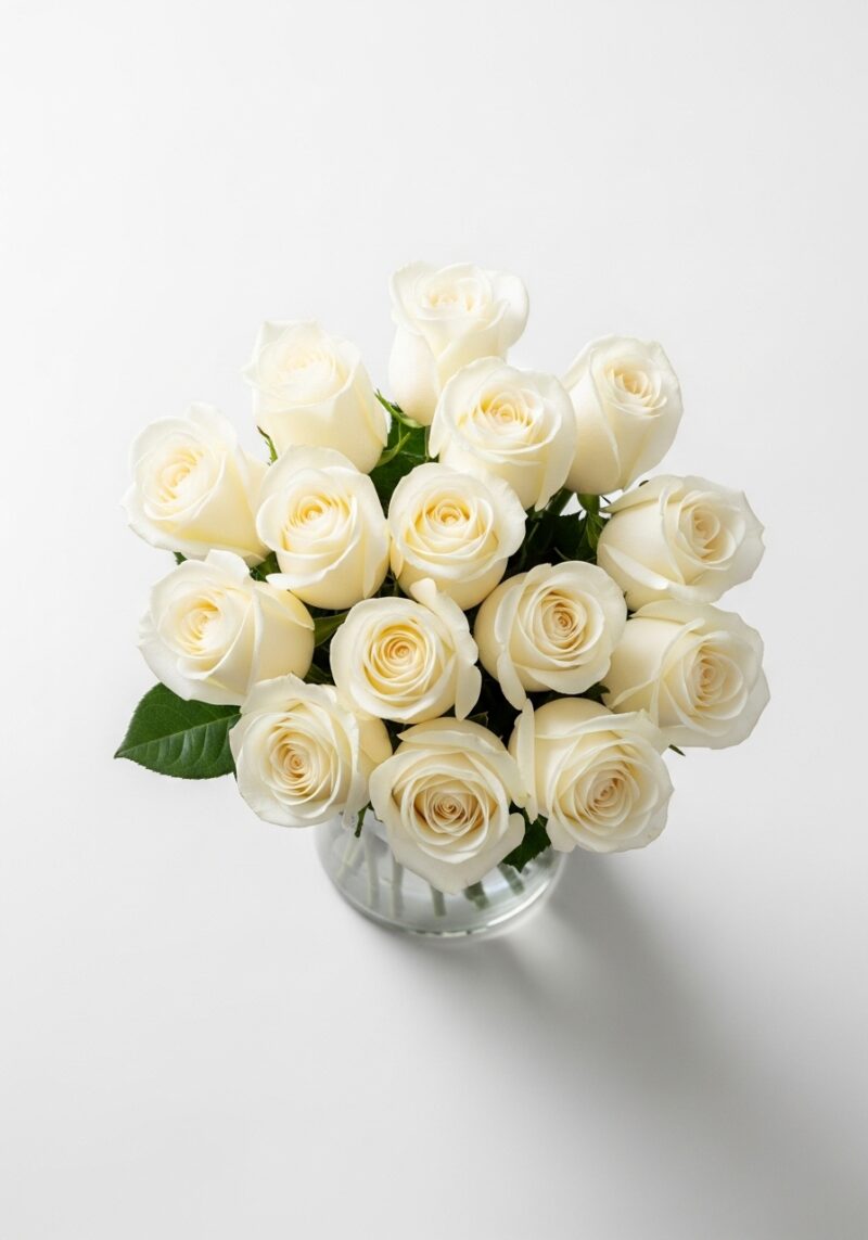 Beyaz Gül Aranjman #022