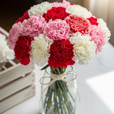 Özel Karanfil Kompozisyonu #023