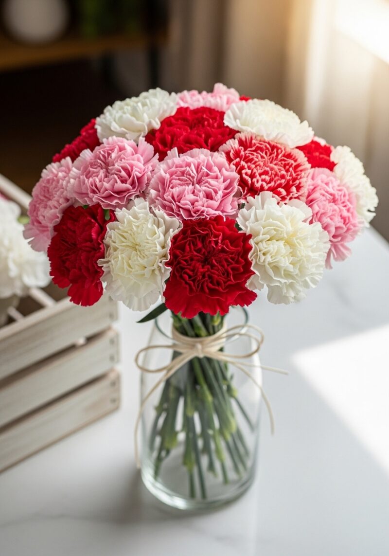 Özel Karanfil Kompozisyonu #023