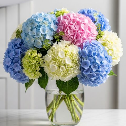 Zarif Ortanca Kompozisyonu #023