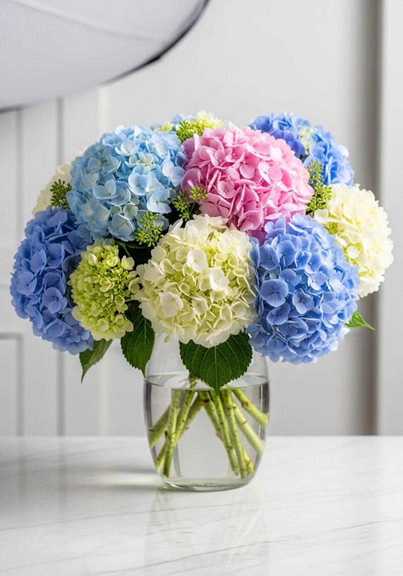 Zarif Ortanca Kompozisyonu #023