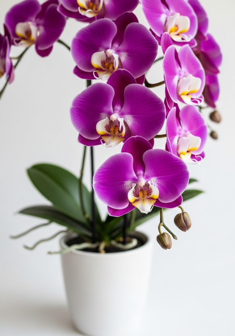 Zarif Orkide Kompozisyonu #023