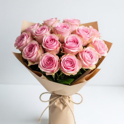 Klasik Pembe Gül Buketi #023