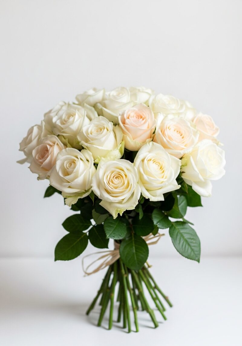 Beyaz Gül Buketi #023