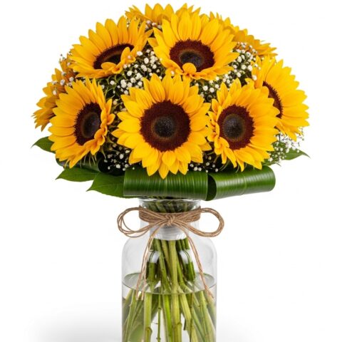 Ayçiçeği Çiçek Tasarımı #024