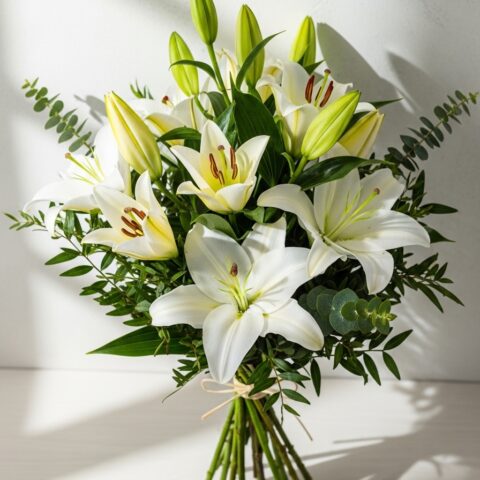 Zambak Çiçek Tasarımı #025