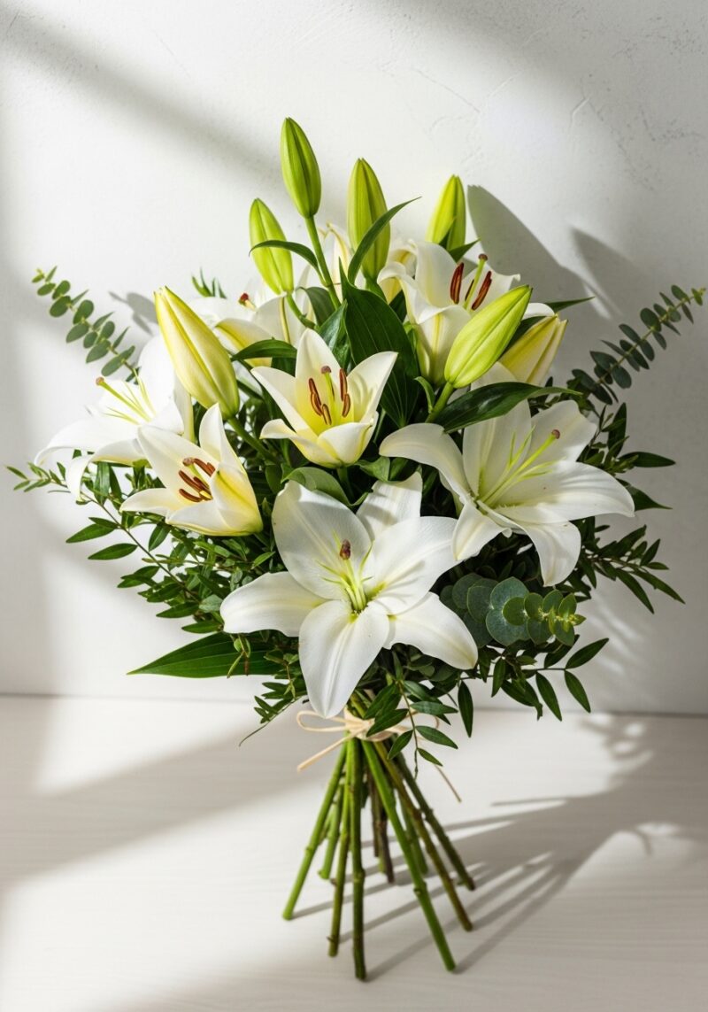 Zambak Çiçek Tasarımı #025