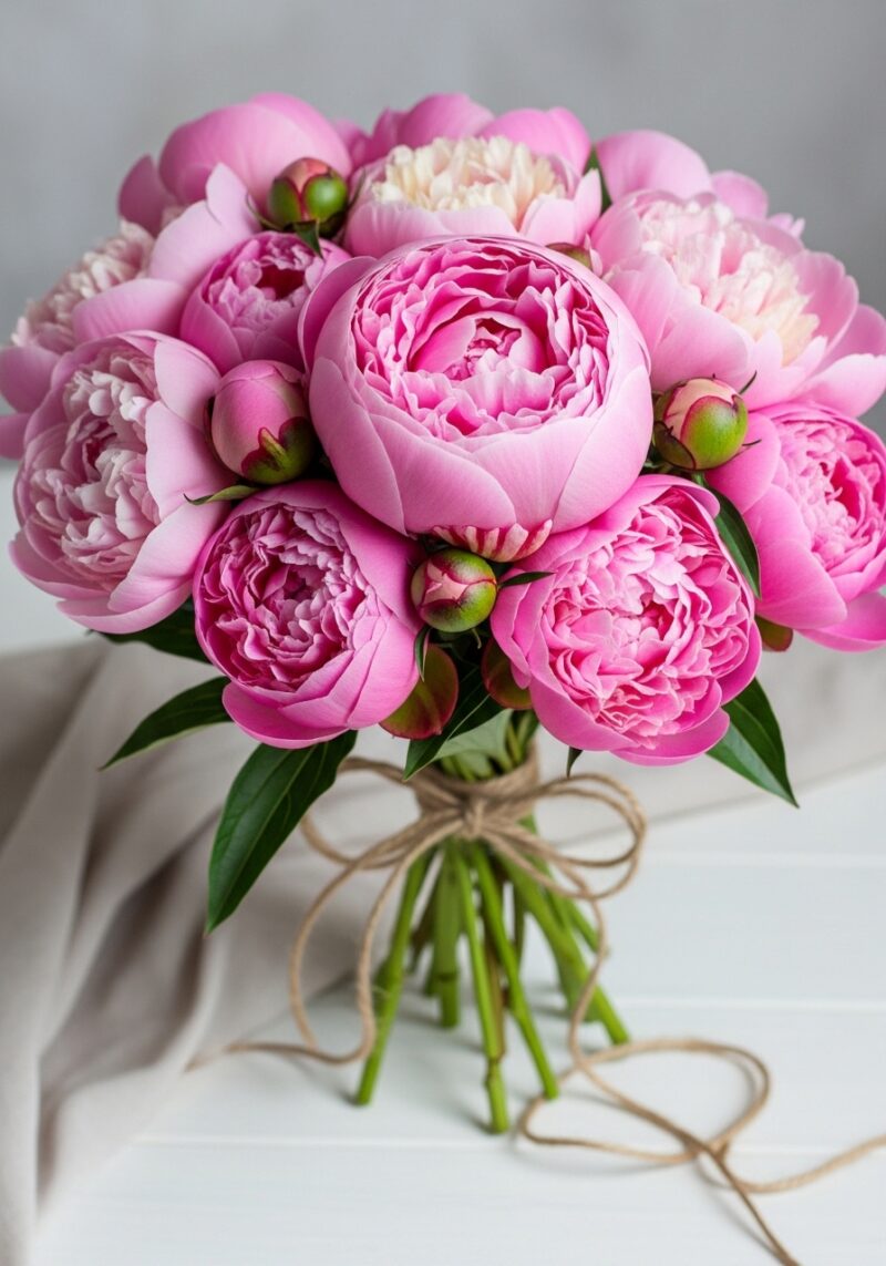 El Yapımı Şakayık Kompozisyonu #026