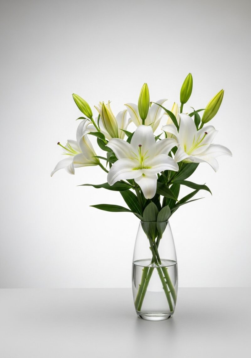 Premium Zambak Çiçek Tasarımı #036