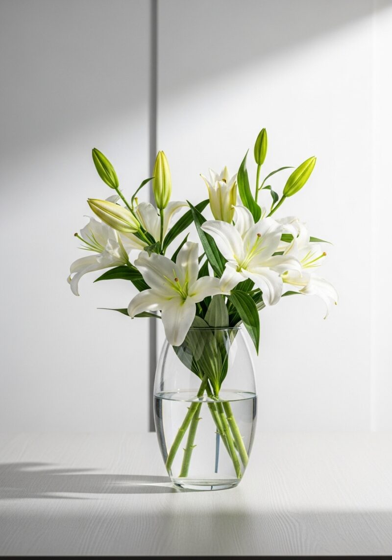 Zarif Zambak Çiçek Tasarımı #037