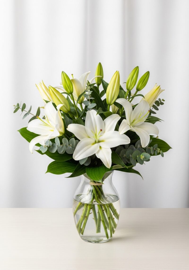 Zambak Çiçek Tasarımı #039